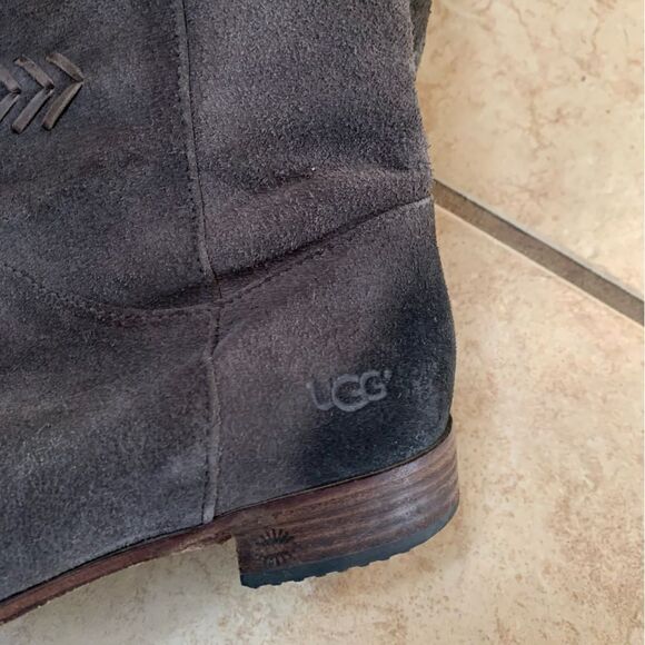 UGG Caitlyn Moto Suede Boots size 8 - Picture 3 of 10